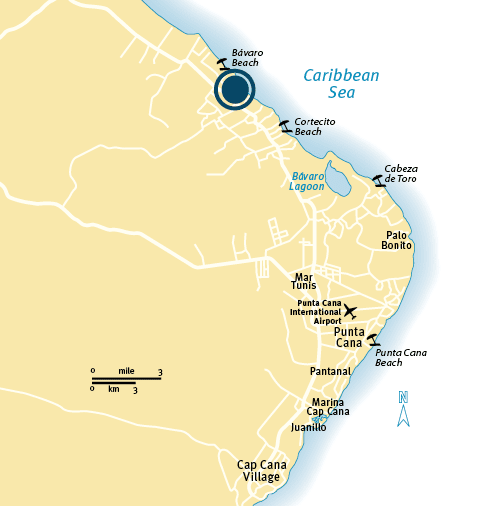 Punta Rocas Map map